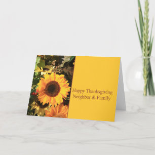 Neighbour & Family Thanksgiving Card