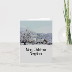 Neighbour Merry Christmas card