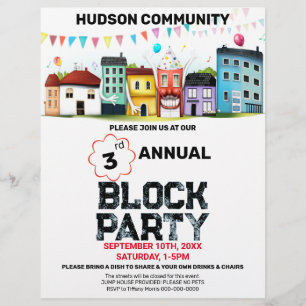 Neighbourhood Block Party Flyer