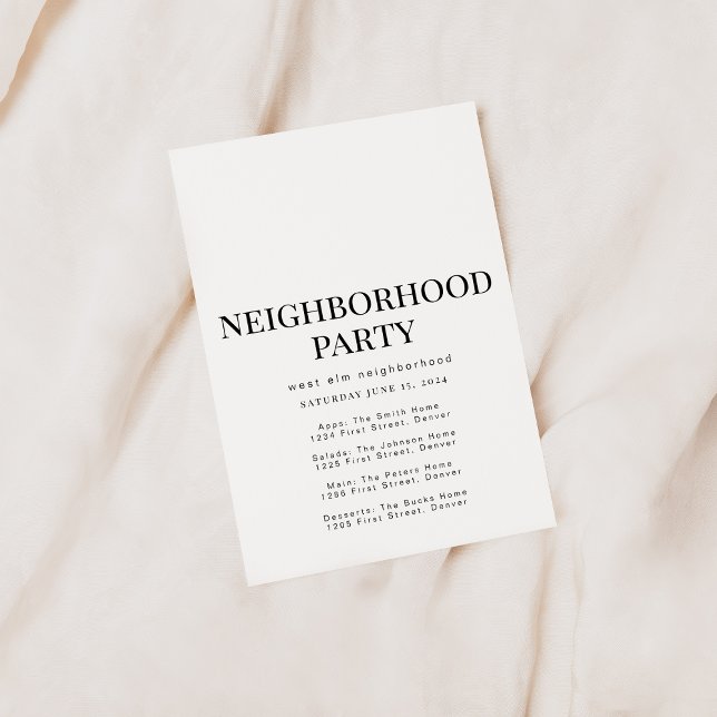 Neighbourhood Block Party Invitation Template (Creator Uploaded)