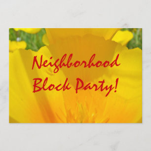 Neighbourhood Block Party! Invitations Annoucement