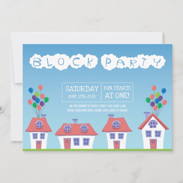 Neighbourhood Block Party Invite (Front)