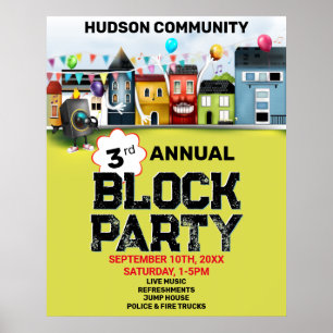 Neighbourhood Block Party Poster
