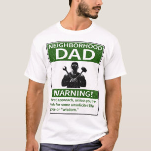 Neighbourhood Dad Warning Green Distressed Fix It T-Shirt