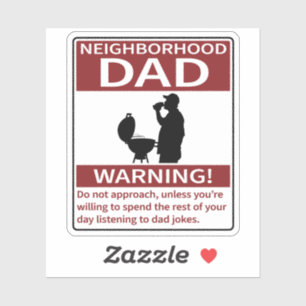 Neighbourhood Dad Warning Red Grill