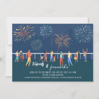 Neighbourhood Fireworks Display Invitation