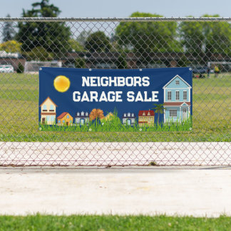 Neighbourhood garage sale banner