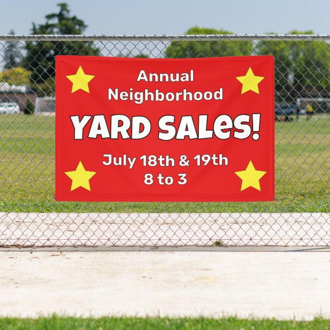 Neighbourhood Garage Sales Custom Banner (Insitu)