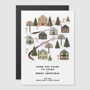 Neighbourhood Holiday Party Magnetic Invitation