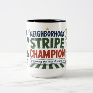 Neighbourhood Stripe Champion Lawn Dad Coffee Mug