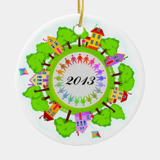 Neighbourhood / Teacher - SRF Ceramic Tree Decoration (Front)