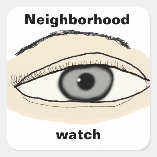 Neighbourhood watch Sticker (Front)