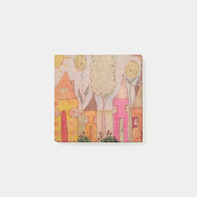 Neighbourhood whimsical post-it notes (Front)