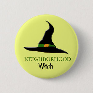 neighbourhood witch 6 cm round badge