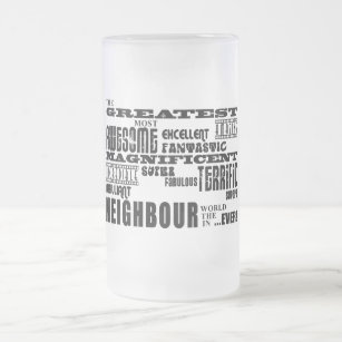 Neighbours : Greatest Neighbour Frosted Glass Beer Mug