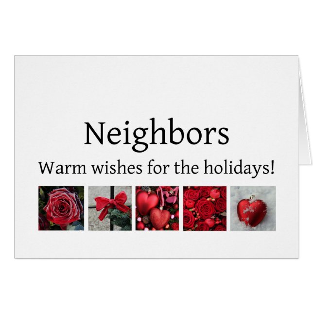 Neighbours Merry Christmas card (Front Horizontal)