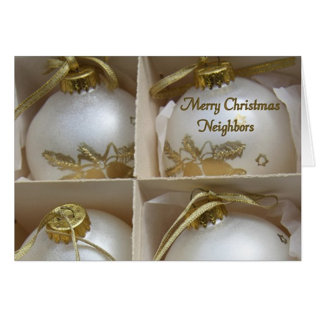 Neighbours Merry Christmas card (Front Horizontal)