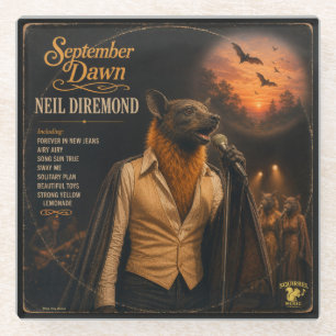 Neil Diremond Album: a Parody Glass Coaster