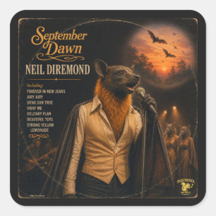 Neil Diremond Album: a Parody Square Sticker
