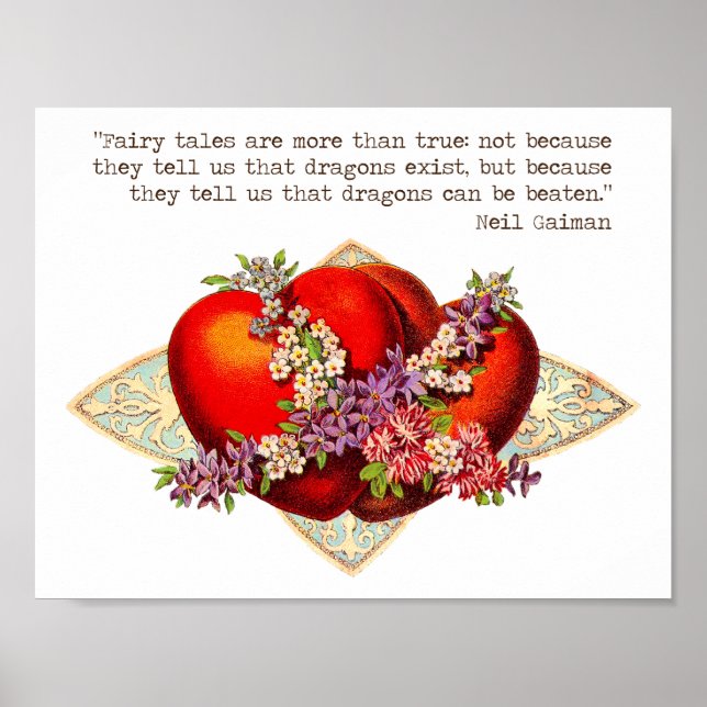 Neil Gaiman Quote Poster (Front)