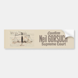Neil GORSUCH Supreme Court Bumper Sticker