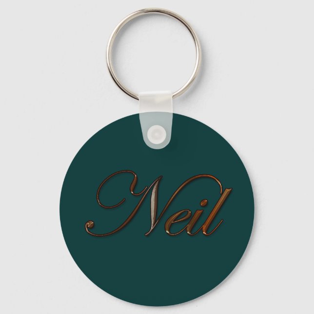 NEIL Name-Branded Gift Keychain or Zipper-pull (Front)