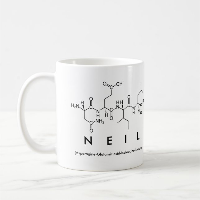 Neil peptide name mug (Left)