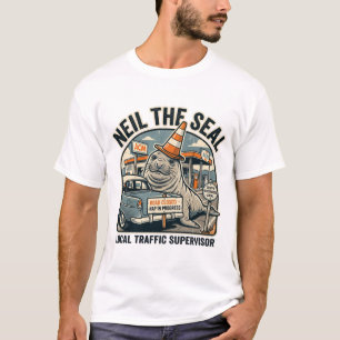 Neil the Seal – Neighbourhood Traffic Supervisor T-Shirt