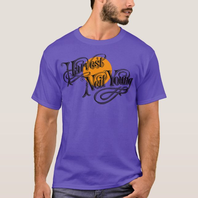 Neil Young Harvest Classic Hat T-Shirt (Front)