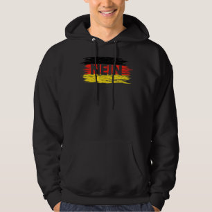 Nein No In German Deutschland Flag Germany German Hoodie