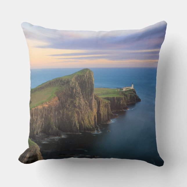 Neist point lighthouse on Skye at sunset Cushion (Front)