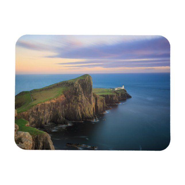Neist point lighthouse on Skye at sunset Magnet (Horizontal)