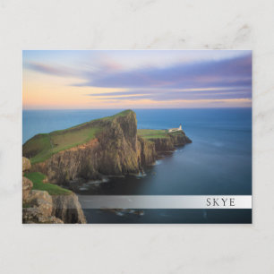 Neist point lighthouse on Skye at sunset Postcard