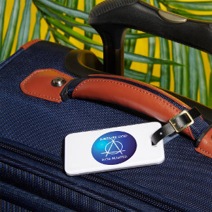Neither God Nor Master Anarchy Symbol Luggage Tag