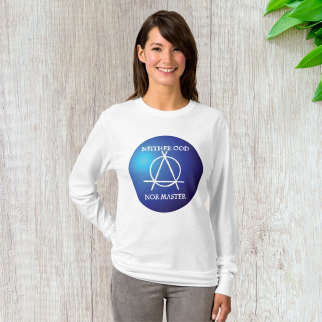 Neither God Nor Master Anarchy Symbol  T-Shirt (Creator Uploaded)