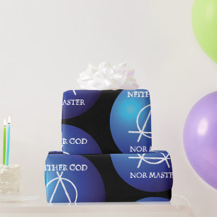 Neither God Nor Master Anarchy Symbol  Wrapping Paper
