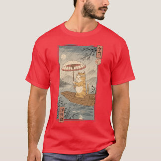 Neko Boat in Edo T-Shirt