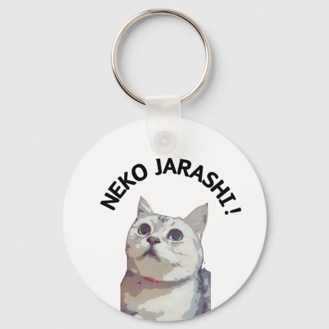 NEKO JARASHI キーホルダー　by ramu Key Ring (Front)