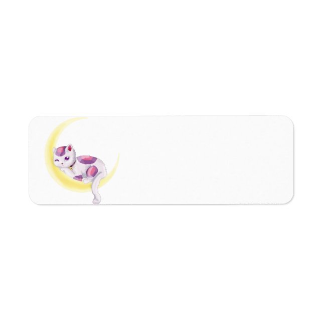 Neko Moon Return Address Label (Front)