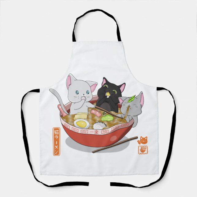 Neko Ramen cat Apron (Front)