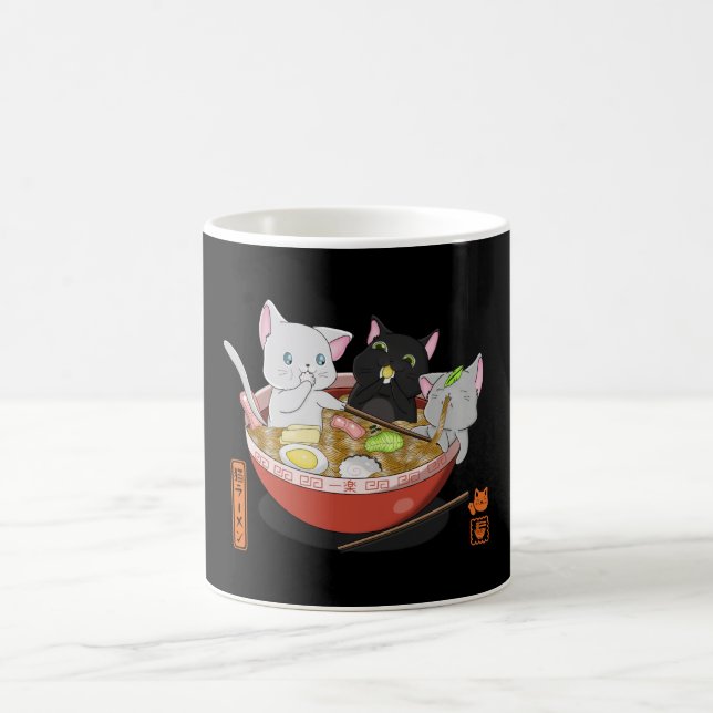 Neko Ramen cat Coffee Mug (Center)