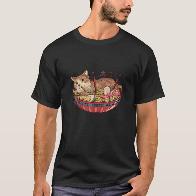 Neko Ramen V2 T-Shirt (Front)