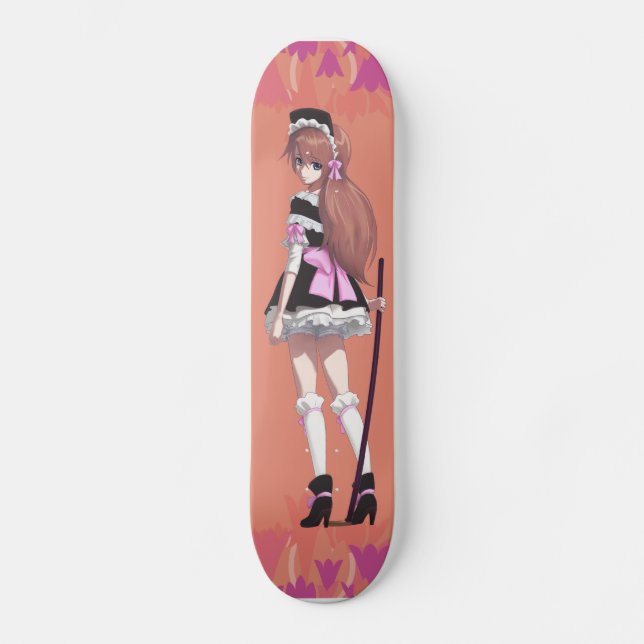 Nekoni's Sister Sythe - Original Manga character Skateboard (Front)
