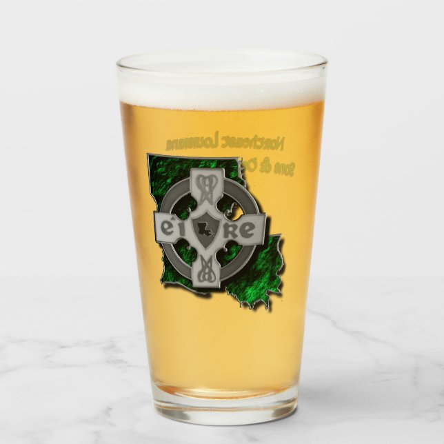 NELA Sons and Daughters of Erin Pint Glass (Front Filled)