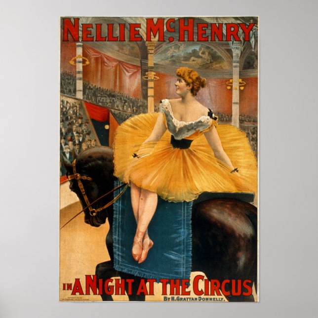 Nellie McHenry in A night at the Circus Canvas Poster (Front)