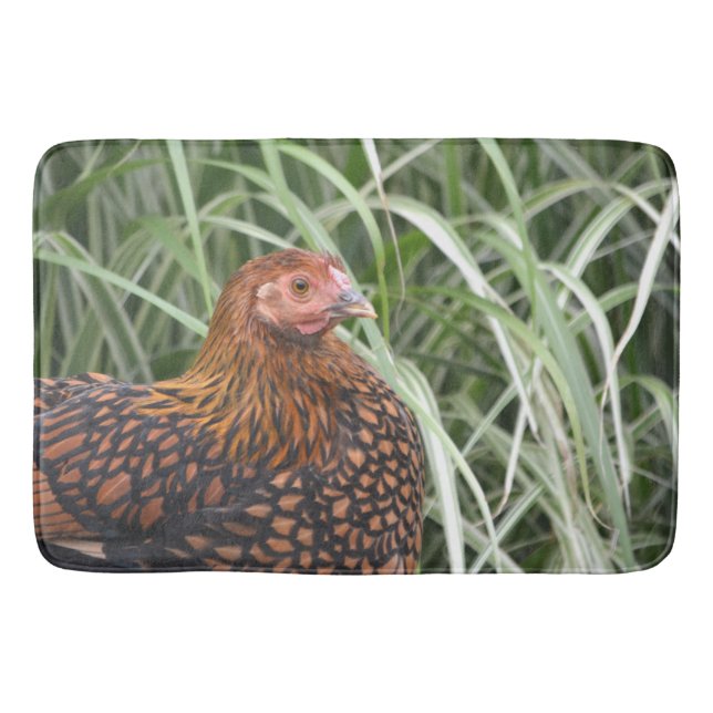 Nellie The Hen Bath Mat (Front)