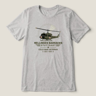 Nellingen Barracks Stuttgart Huey Medevac Veteran Tri-Blend Shirt