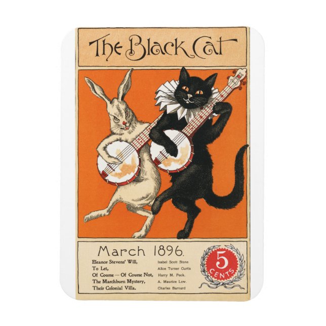Nelly Littlehale Murphy's Black Cat - Vintage Marc Magnet (Vertical)