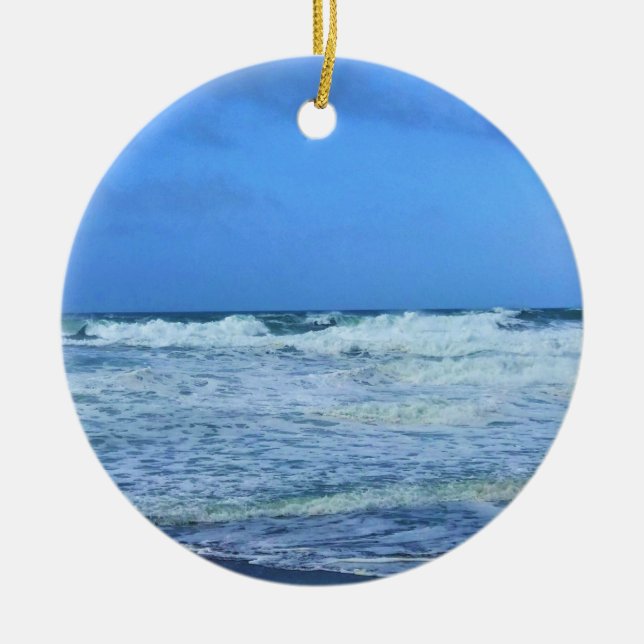 Nelscott Reef, Lincoln City, Oregon Ceramic Ornament (Front)