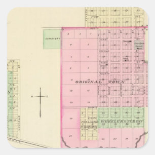 Nelson and Hardy, Nebraska Square Sticker